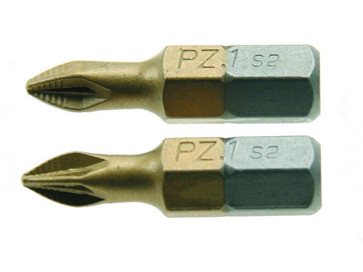 BIT Końcówka tytanowana Pz1 x 25mm 2szt