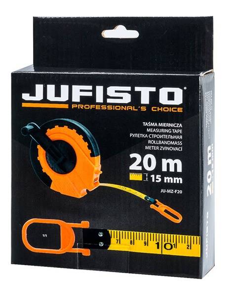 Miara taśma STALOWA 13mm Jufisto 20m