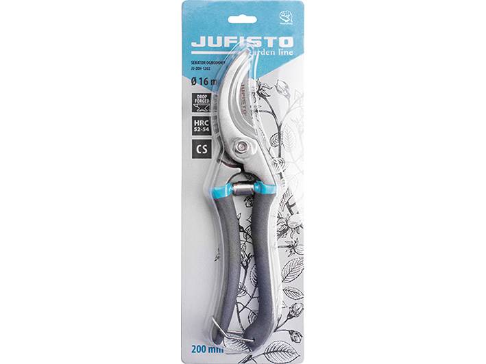 Sekator ogrodowy Jufisto kuty 200mm średnica cięcia 16 mm