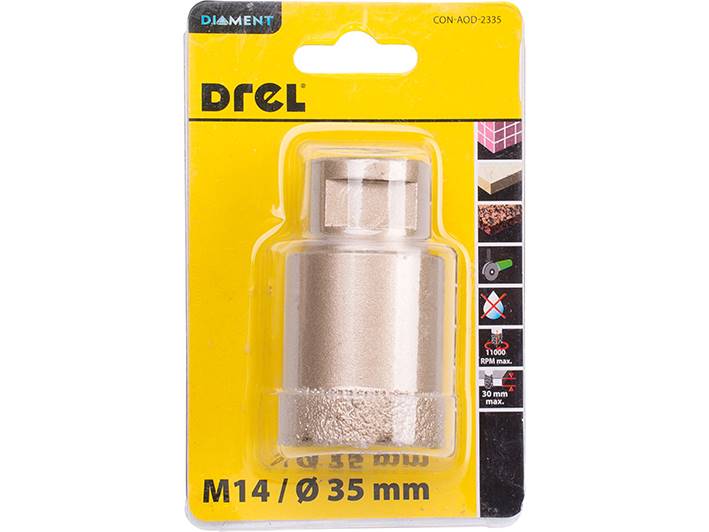 Wiertło diamentowe do gresu M14 35mm do szlif kąt /12