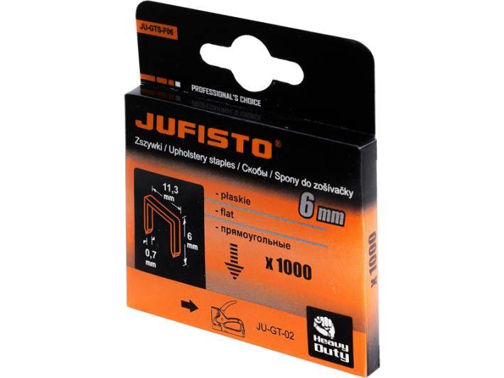 Zszywki F JUFISTO / WAART 6mm 1000szt