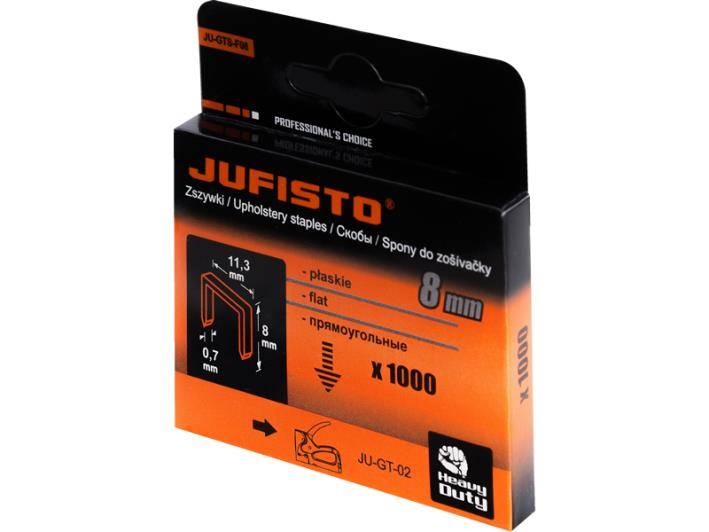 Zszywki F JUFISTO / WAART  8mm 1000szt
