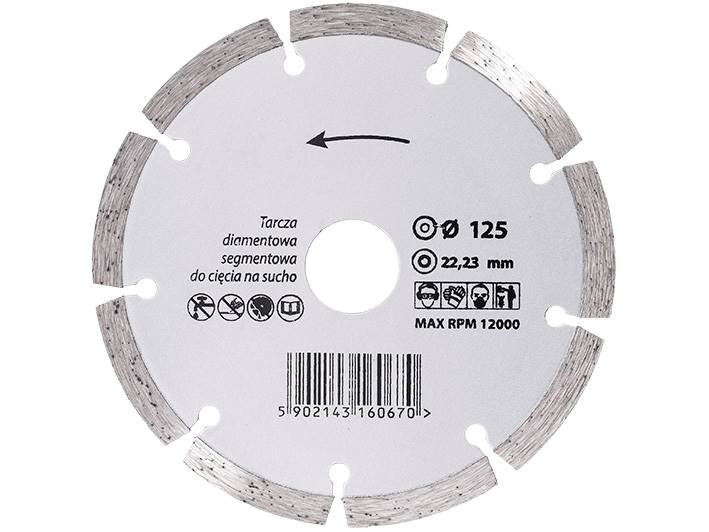 Tarcza diamentowa 125 SEGMENT TTS