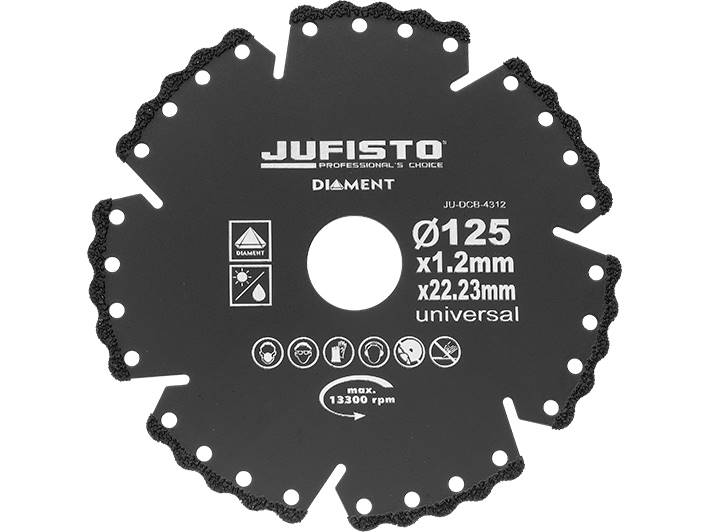 Tarcza diamentowa uniwersalna 125 x 1.2 x 22.23 mm,