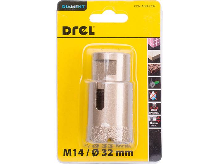 Wiertło diamentowe do gresu M14 32mm do szlif kąt
