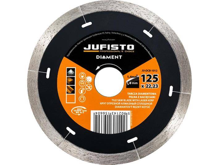 Tarcza diamentowa PEŁNA 125 x 1.4 x 22.23 mm,