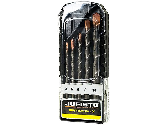 Wiertła do betonu "PRODRILL"  4-10mm kpl 5szt