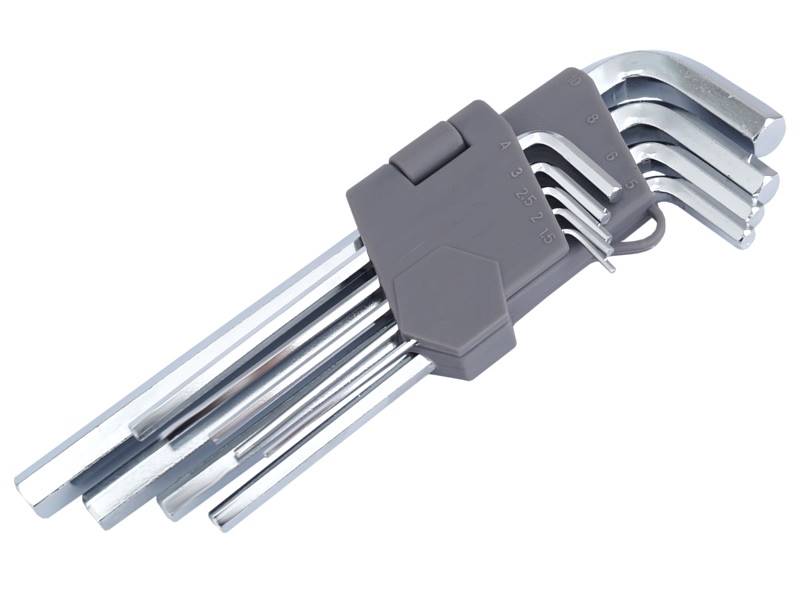 Klucze imbusowe  CV 180mm 9szt 1,5-10mm DŁUGIE JTB