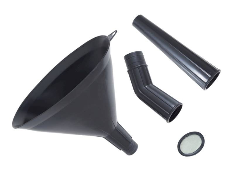 Lejek do paliwa, 3- częściowy OVAL 210x135 prosty+kątowy z sitkiem
