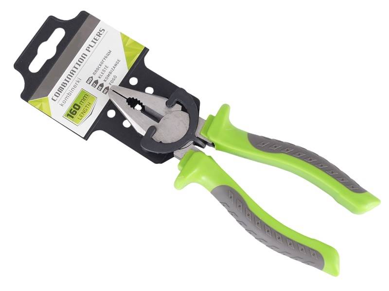 Szczypce kombinerki uniwersalne 160MM ZIELONE