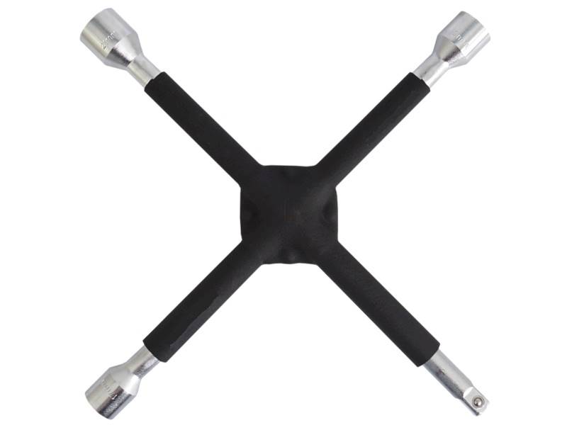 Klucz do kół KRZYŻAK wzm. gumowany 17, 19, 21, 1/2'' F-T