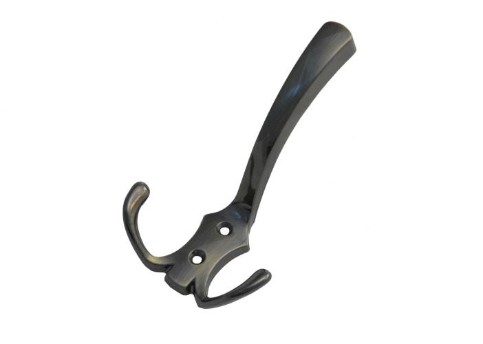 Wieszak meblowy 2-u hak kapelusz. 003 CZARNE ZŁOTO AB