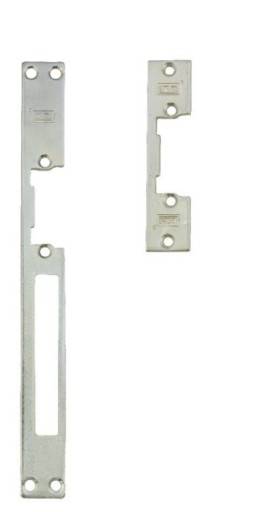 Zaczep do elektrozaczepu płaski 100mm ocynk biały