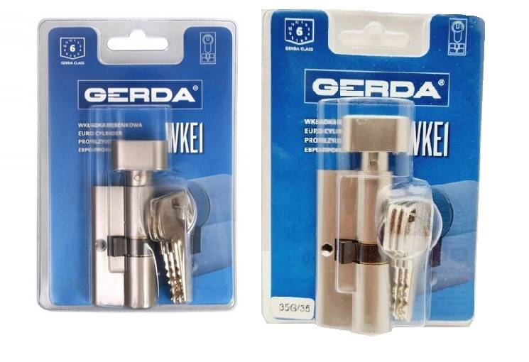 Wkładka Gerda BLISTER WKE1 GAŁKA 35/30 NIK