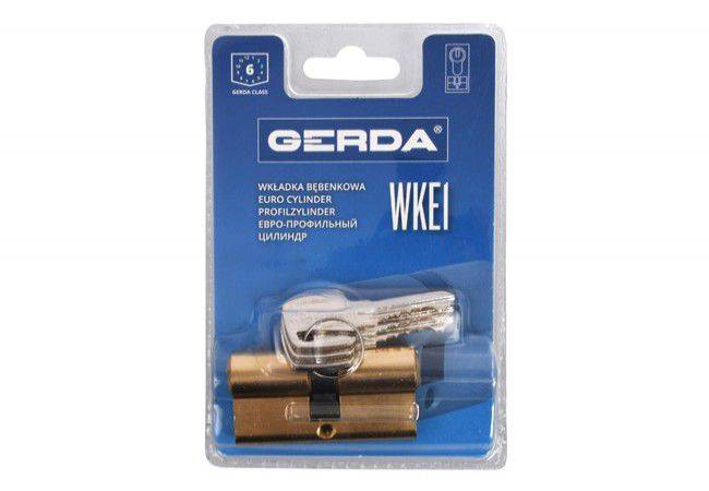 Wkładka Gerda BLISTER WKE1 30/35 mosiądz