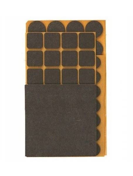 Ślizgacz filcowy  20x20mm 28szt XL brąz