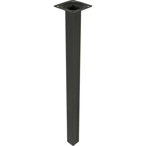Noga meblowa kwadratowa 25x25mm 80cm czarna