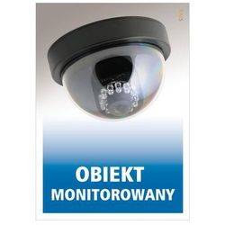 Naklejka 14,8x21 oznaczenie OBIEKT MONITOROWANY