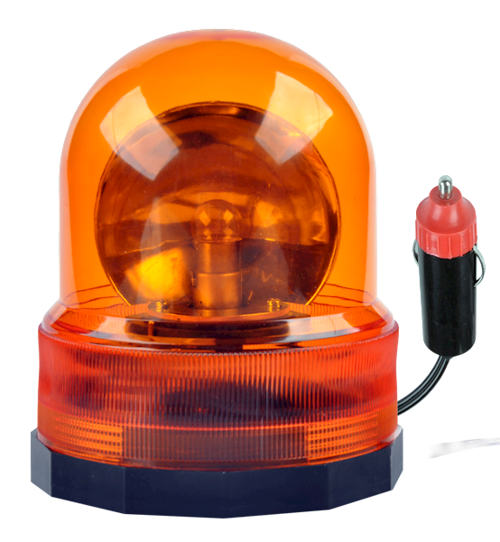 LAMPA OSTRZEG. 12V Z MAGNESEM,KOGUT POMAR. 12V