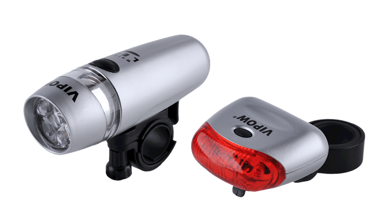 Lampa rowerowa komplet P: 5LED; 4funkcje  T: 5LED;3funkcje
