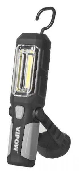 Lampa warsztatowa AKU Li-Ion COB 12V/230V 3xmagnes Rebel