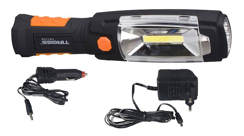 Lampa warsztatowa AKU Li-Ion COB 3W 12V/230V Tiross TS-1108