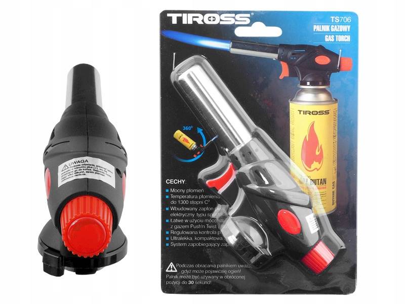 Palnik 225g  TIROSS  CERAMIC +zapalarka TS-706 /10