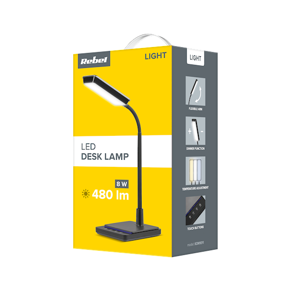 Lampa biurkowa wybór temper. barwy 