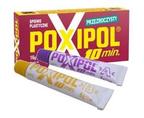 Klej  POXIPOL PRZEŹROCZYSTY bordowy 14ml /6