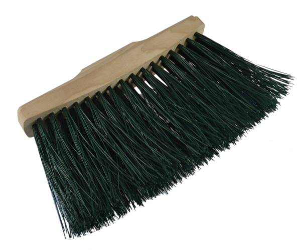 Miotła gospodarcza drewno+PCV KOLOR 25 cm BEZ TRZONA SG010