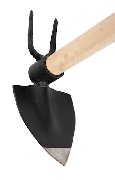 Motyka kuta sercowa ŚREDNIA+WIDEŁKI 10cm trzon 60cm