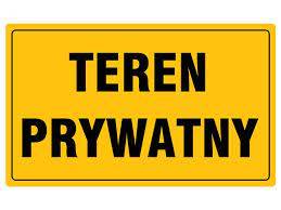 Tablica 20x33 TEREN PRYWATNY