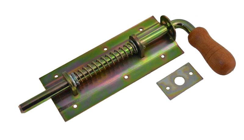 Zasuwa sprężynowa SOLID szeroka 280/13 ocynk żółty
