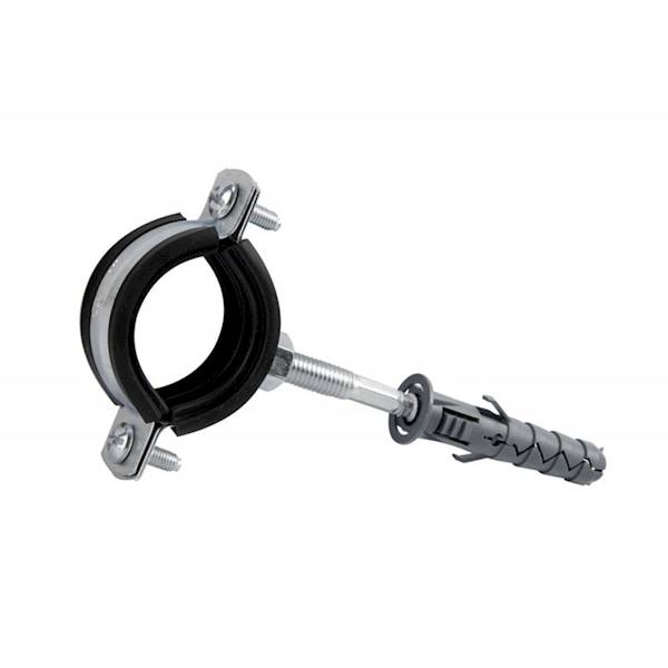 Obejma do rur ocynk z gumą 2‘ 59-63mm