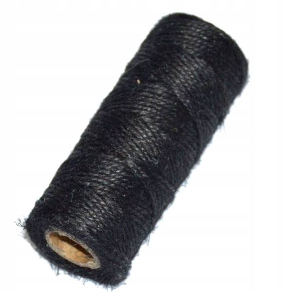 Sznur jutowy CZARNY 0,1kg