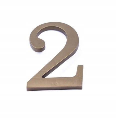 Cyfra na dom plastikowa 17,5cm ZŁOTA 6/9
