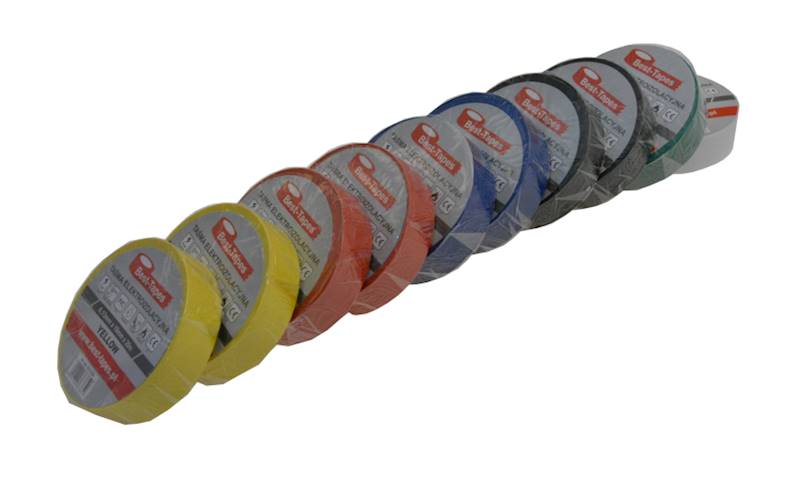 Taśma  izolacyjna BEST-T 19mm 20mb 0,13 KOLOR MIX