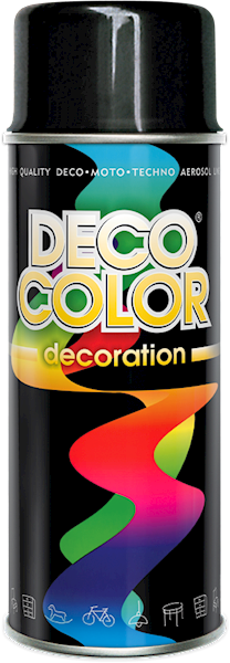 Lakier  Decoration 400ml RAL 9005P CZARNY POŁYSK