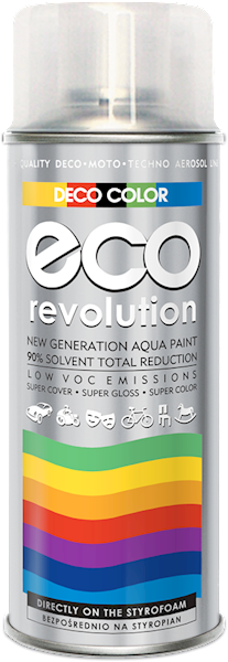 Lakier ECO Revolution wodny 400ml 0000 BEZBARWNY POŁYSK