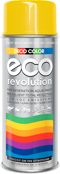 Lakier ECO Revolution wodny 400ml 1023 ŻÓŁTY POŁYSK