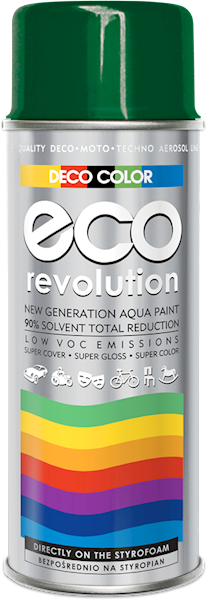 Lakier ECO Revolution wodny 400ml 6005 ZIEL.CIEMNY POŁYSK