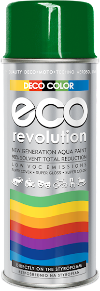 Lakier ECO Revolution wodny 400ml 6029 ZIELONY POŁYSK