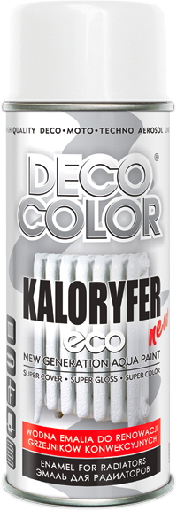 Lakier DECO ECO KALORYFER 400ML,BIAŁY, FUN360, WODNA