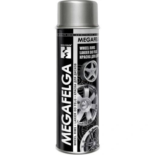 Lakier spray 500ml MEGAFELGA SREBRNA