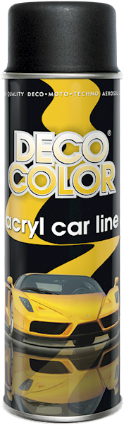 Lakier spray 500ml AKRYL CZARNY MAT