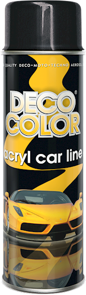 Lakier spray 500ml AKRYL CZARNY POŁYSK