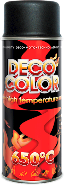 Lakier spray 400ml TEMPERATURA CZARNY