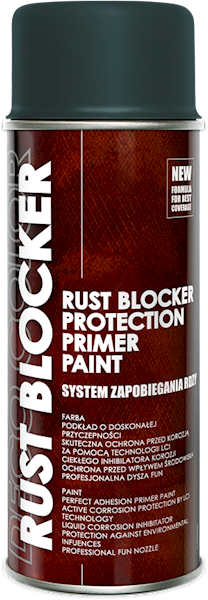 Lakier na rdzę RUST Blocker RAL7011 SZARY,