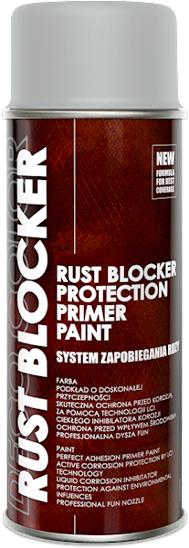 Lakier na rdzę RUST Blocker RAL7035 SZARY JASNY
