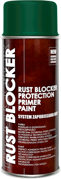 Lakier na rdzę RUST Blocker RAL6005 ZIELONY